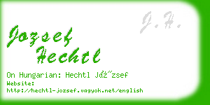 jozsef hechtl business card
